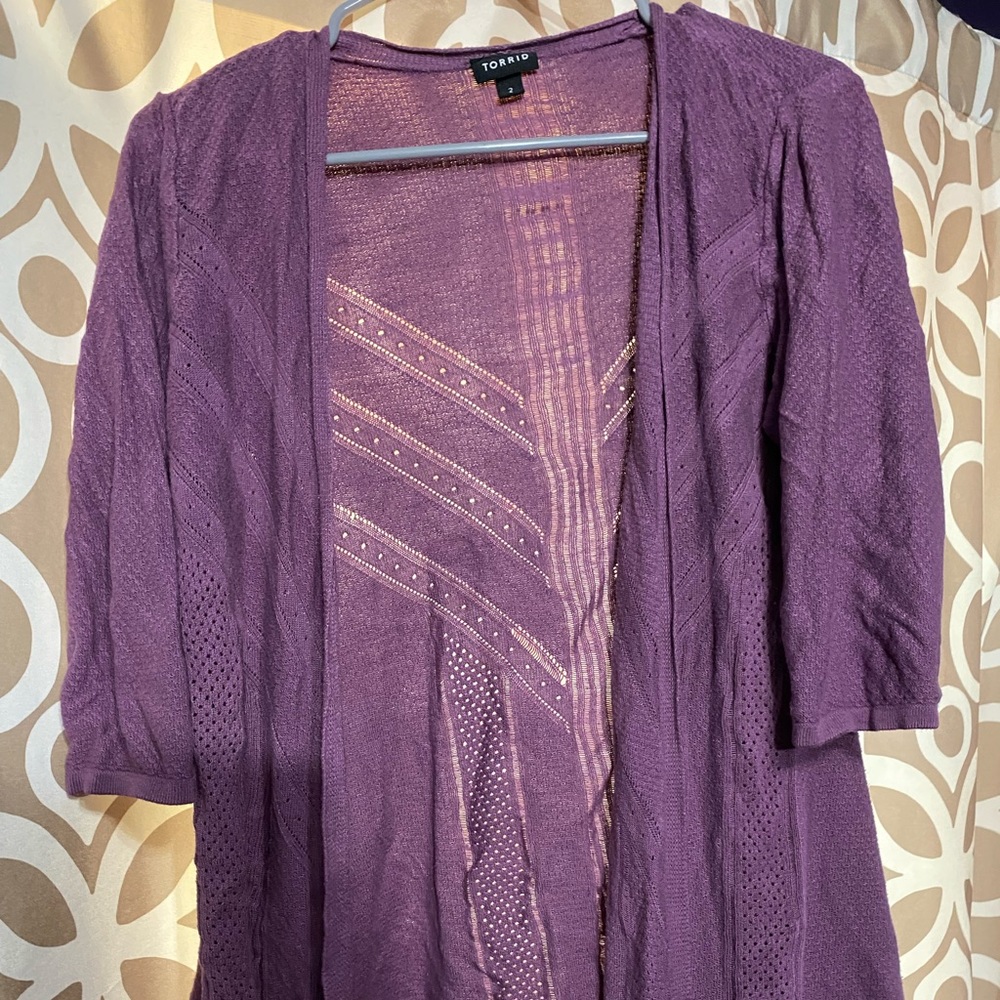 Torrid Open Front Cardigan